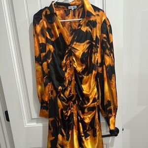 Bold Orange and Black Dress by Bronx and Banco